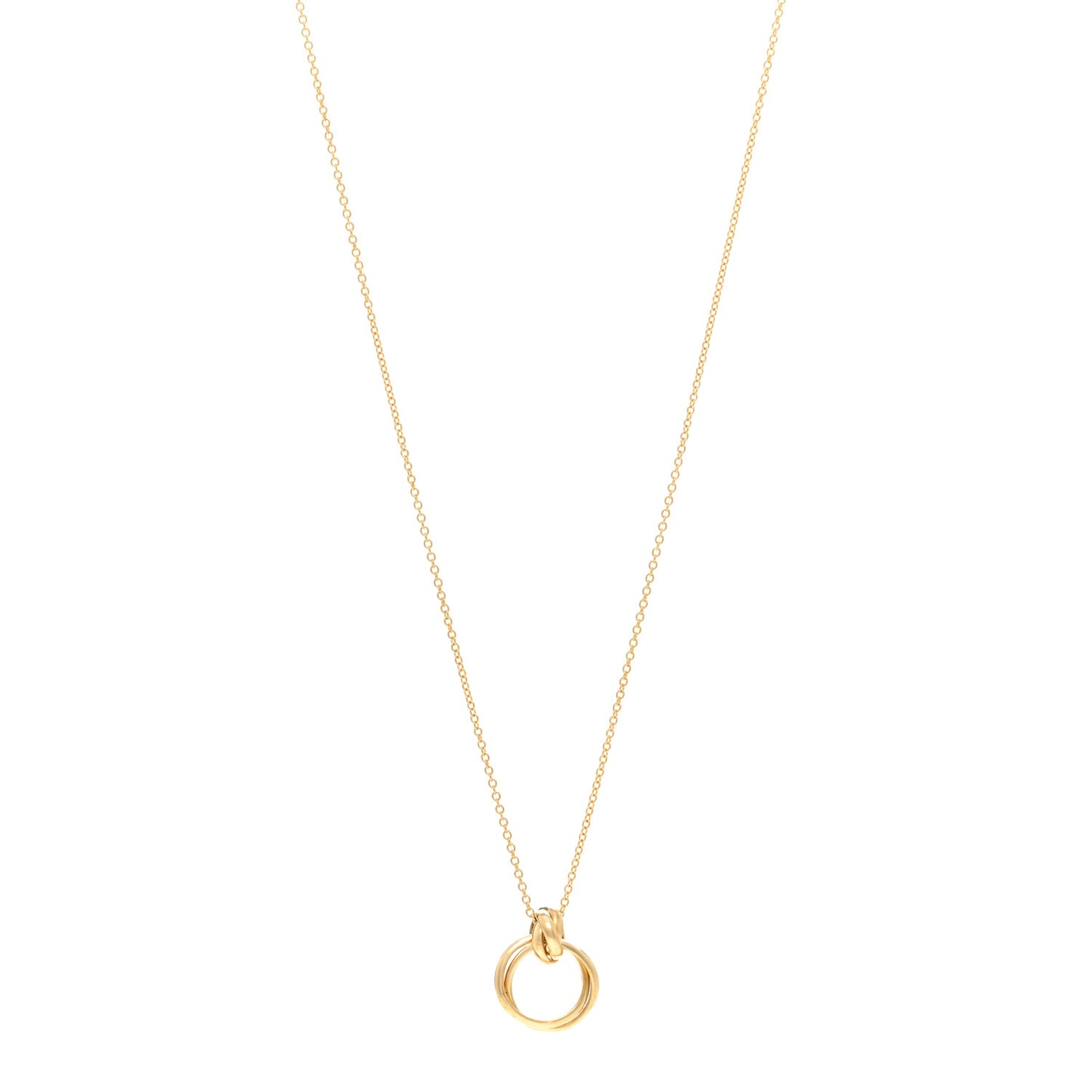 18K Yellow Gold Paloma's Melody Mini Circle Pendant Necklace