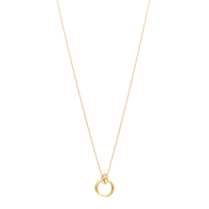 Tiffany 18K Yellow Gold Paloma's Melody Mini Circle Pendant Necklace 1 of 5