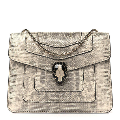 Bulgari Metallic Karung Serpenti Forever Crossbody Gold 1 of 9