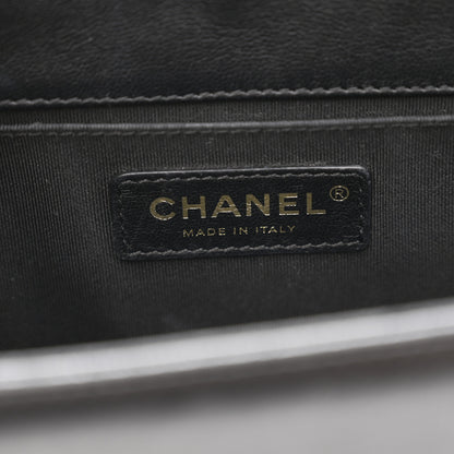 Chanel Lambskin Quilted Medium Boy Flap Black 6 of 13