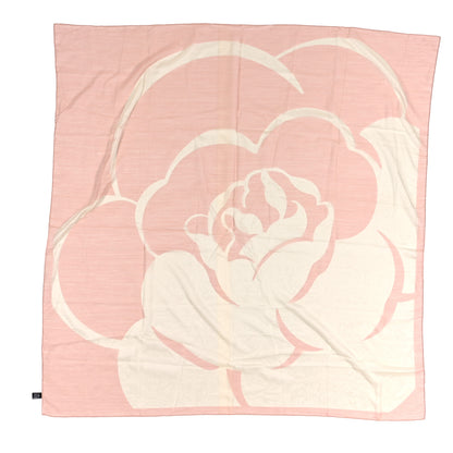 Chanel Silk CC Camellia Scarf Pink 1 of 3