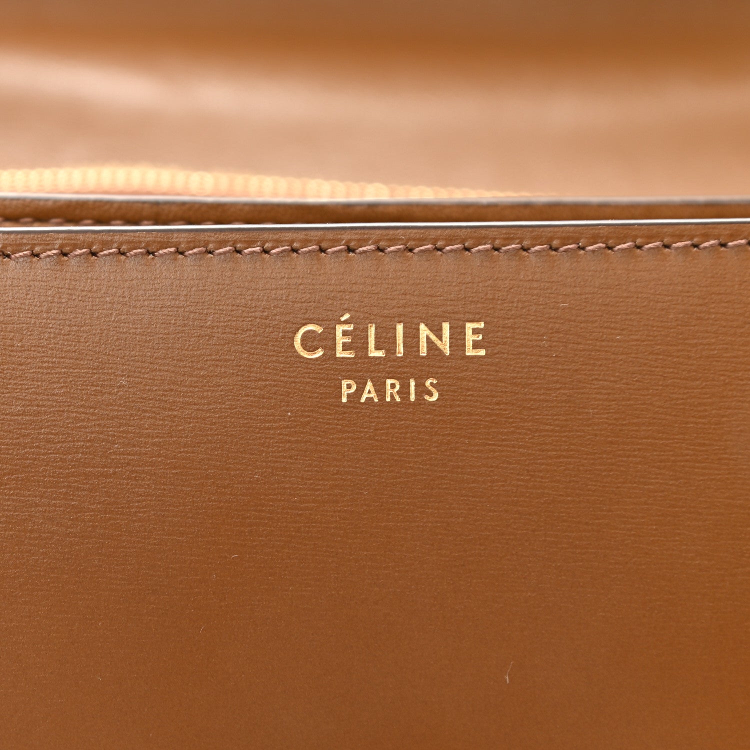 Celine Box Calfskin Medium Classic Box Flap Bag Camel 6 of 9