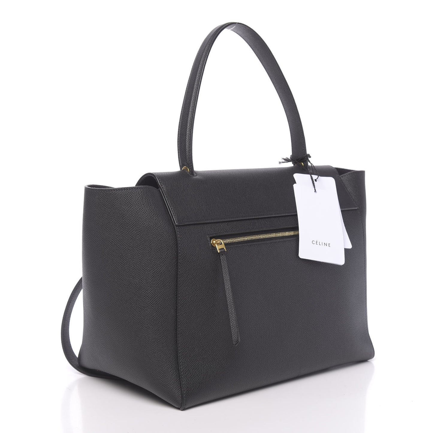 Grained Calfskin Small Belt Bag Black
