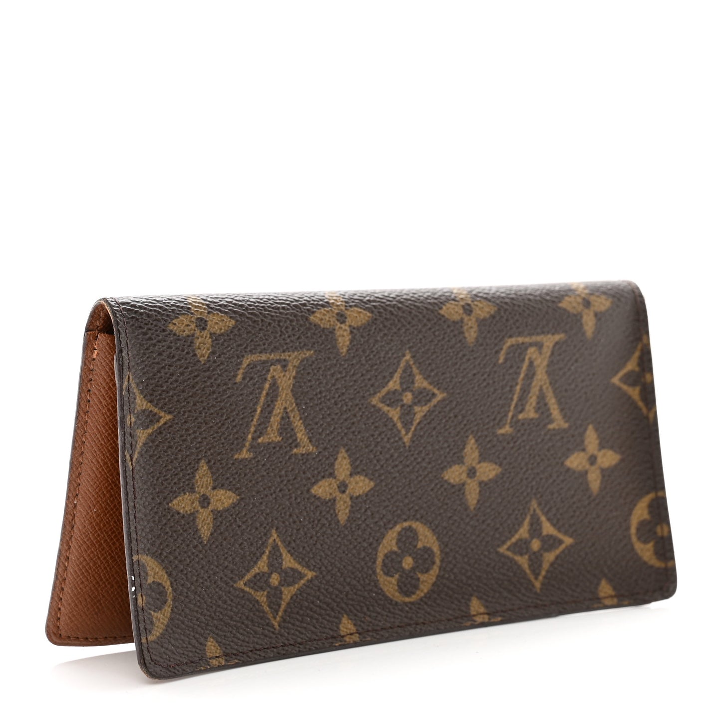Monogram Simple Checkbook Holder Wallet