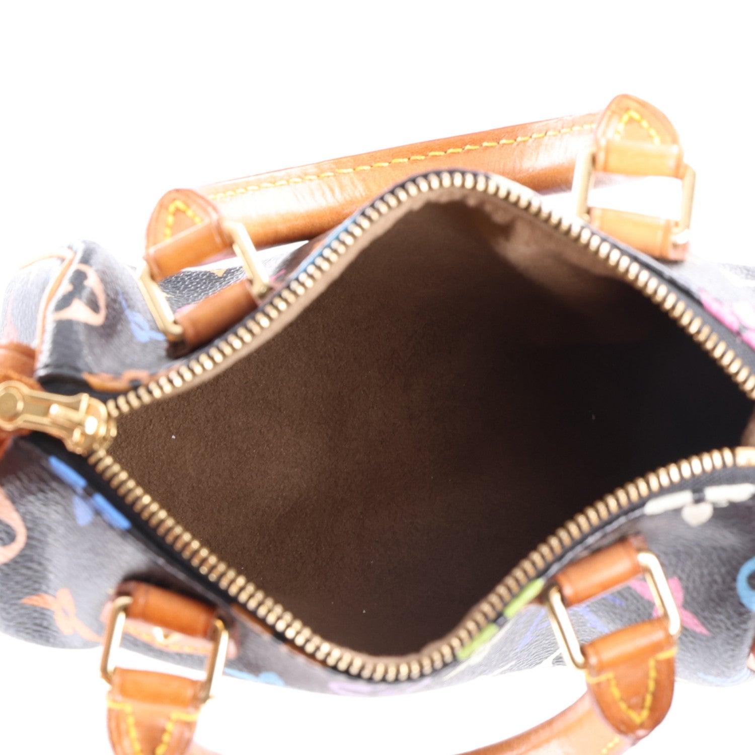 Louis Vuitton Monogram Multicolor Mini Sac HL Speedy Black 5 of 9