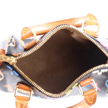 Louis Vuitton Monogram Multicolor Mini Sac HL Speedy Black 5 of 9