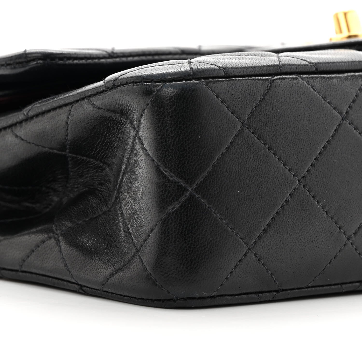 Chanel Lambskin Quilted Small Double Flap Black 10 of 16