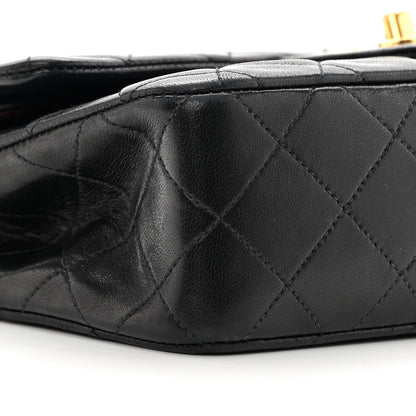 Chanel Lambskin Quilted Small Double Flap Black 10 of 16