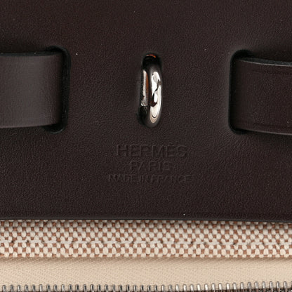 Hermes H Plume Canvas Vache Hunter Circuit 24 Herbag Zip Retourne 31 Ebene Ecru 7 of 12