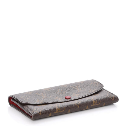 Louis Vuitton Monogram Emilie Wallet Red 4 of 7