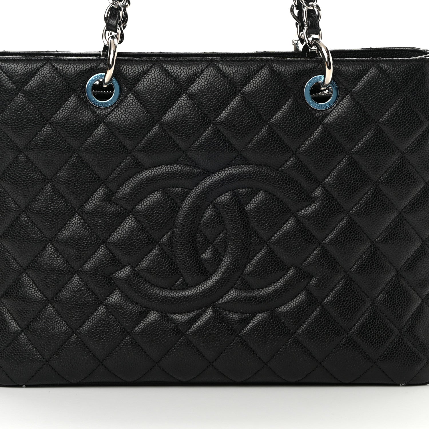 Chanel Caviar Quilted Grand Shopping Tote GST Black 8 of 10
