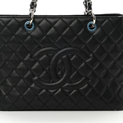 Chanel Caviar Quilted Grand Shopping Tote GST Black 8 of 10