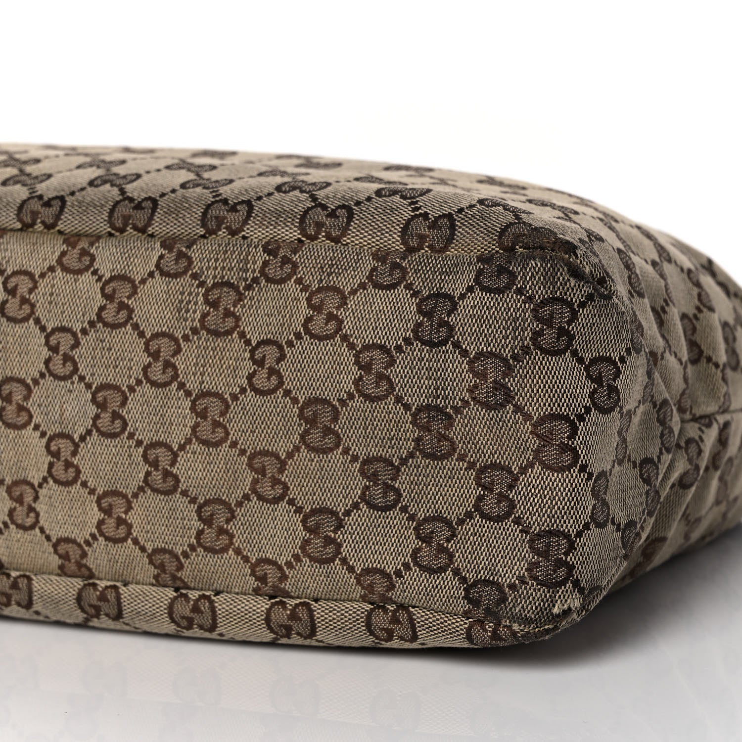 Gucci Monogram Medium Horsebit Chain Hobo Light Brown 8 of 8