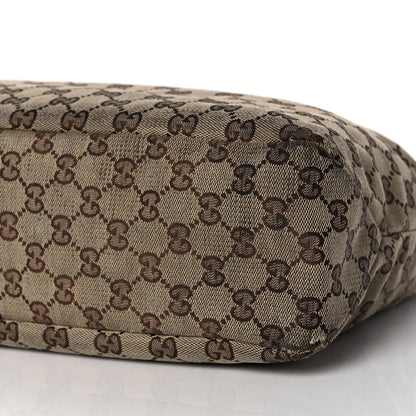 Gucci Monogram Medium Horsebit Chain Hobo Light Brown 8 of 8