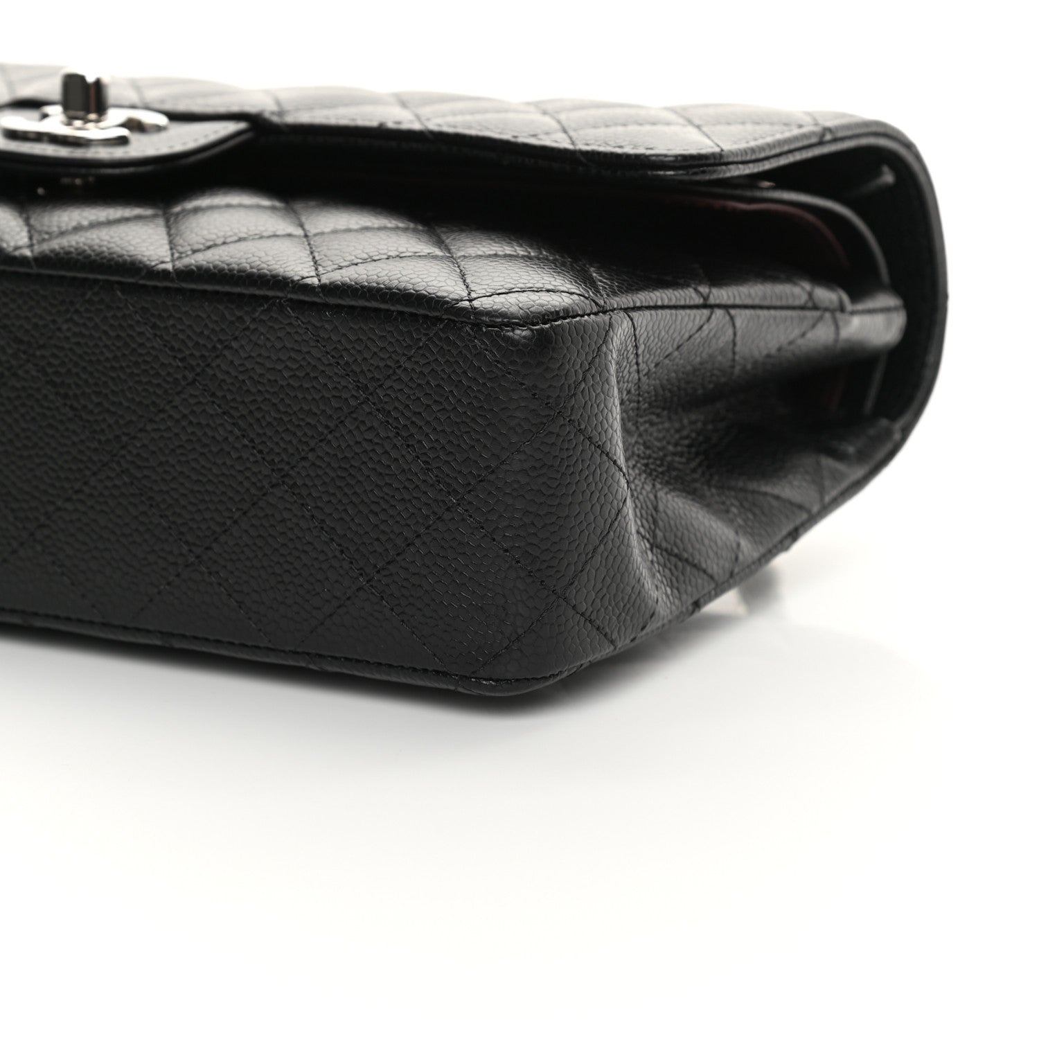 Chanel Caviar Quilted Medium Double Flap Black 10 of 13