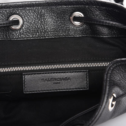 Balenciaga Chevre Silver Metallic Edge Hardware Backpack Black 6 of 7