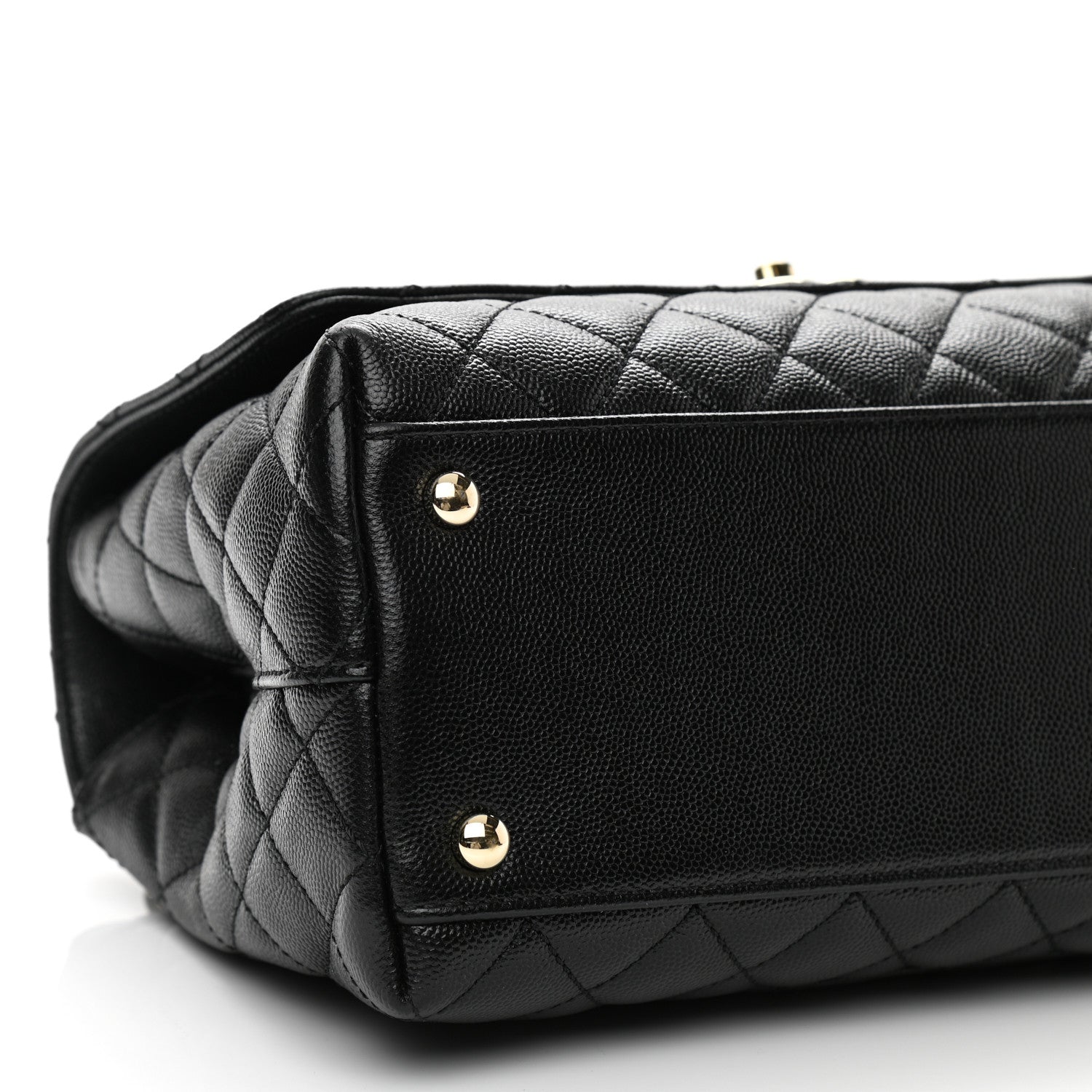 Chanel Caviar Quilted Small Coco Handle Flap Black 9 of 13