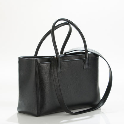 Chanel Calfskin Cerf Executive Shopper Tote Black 3 of 7