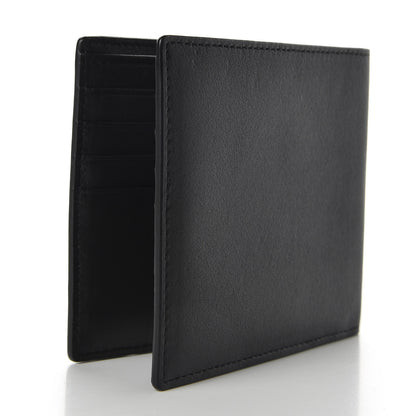 MCM Calfskin Studded Robot Bi-Fold Wallet Black 3 of 8
