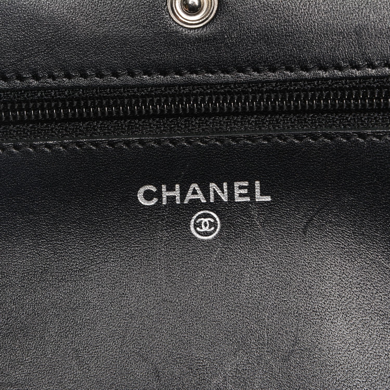 Chanel Calfskin Quilted Cambon Wallet On Chain WOC Black 6 of 8