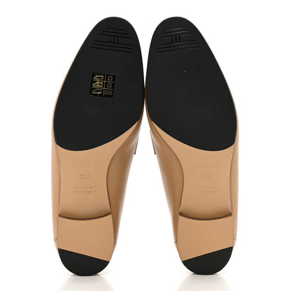 Hermes Goatskin Womens Royal Loafers 38.5 Beige Argile White 4 of 8