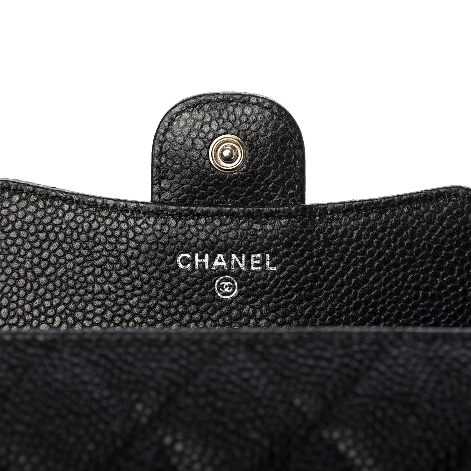 Chanel Caviar Quilted Compact Flap Wallet Black 6 of 9