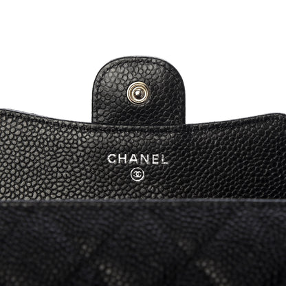 Chanel Caviar Quilted Compact Flap Wallet Black 6 of 9