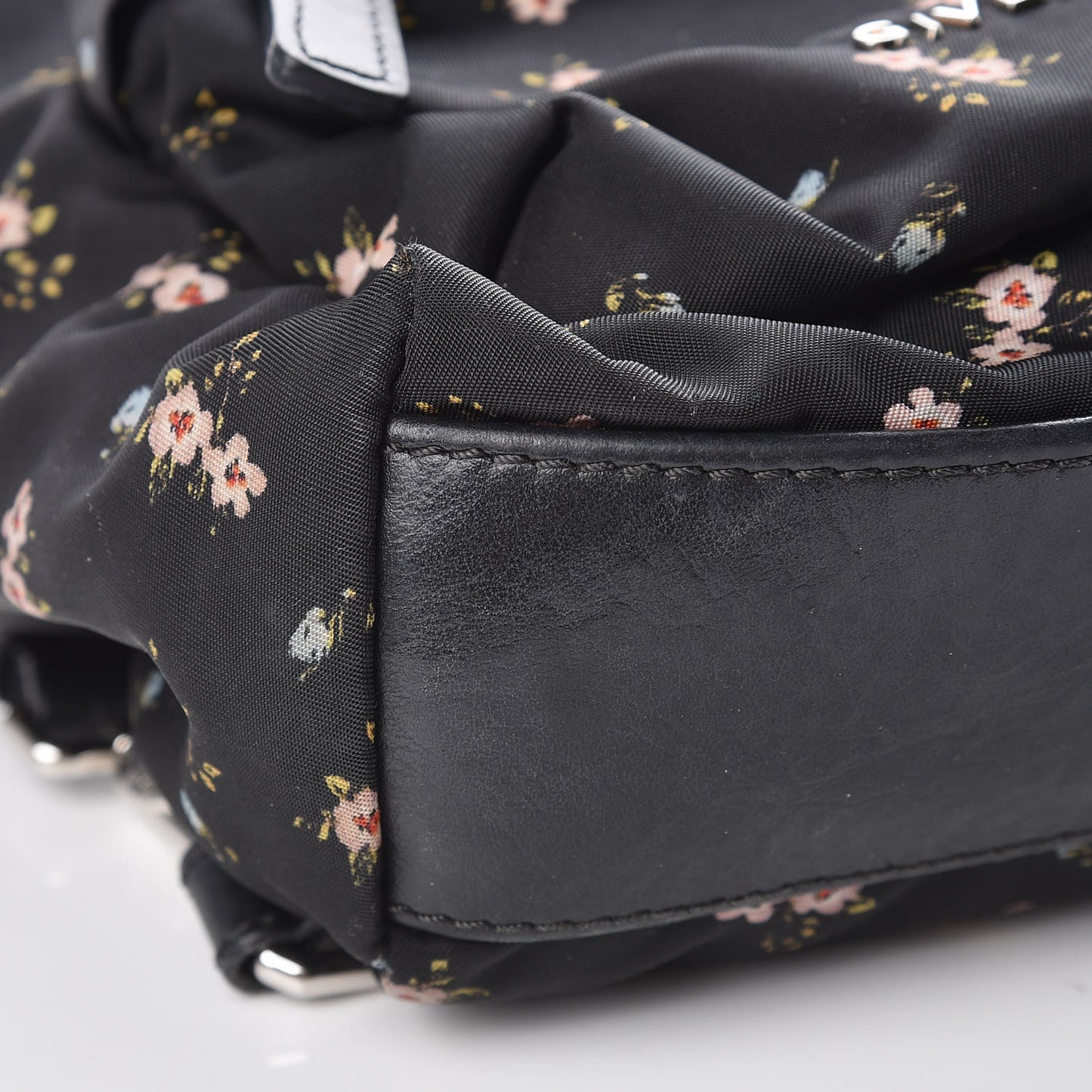 Tech Twill Nylon Hibiscus Print Nano Backpack Multicolor