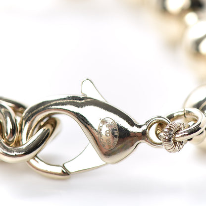 Chanel Metal Beaded CC Bracelet Gold 4 of 4