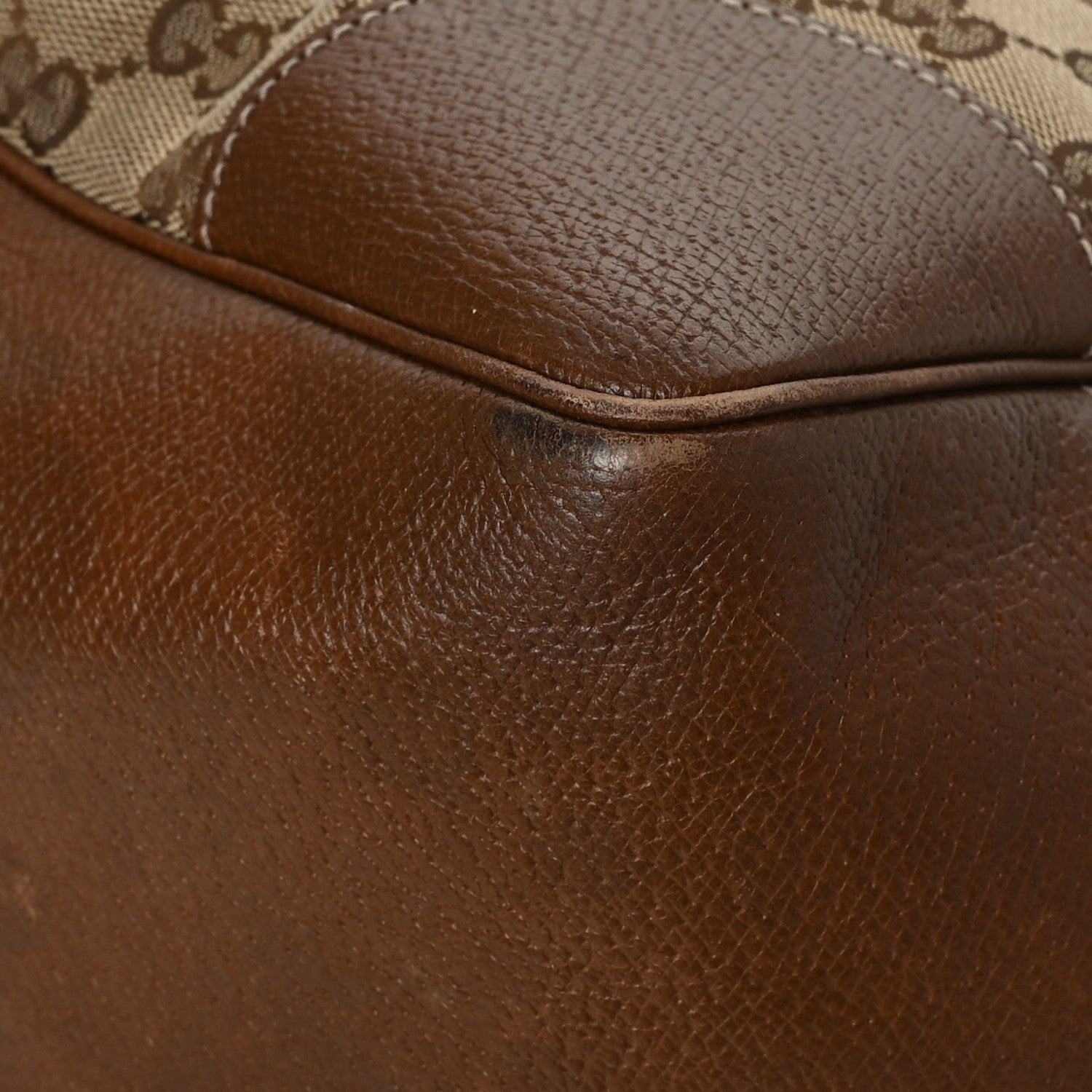 Gucci Monogram Medium Bree Zippered Tote Beige Tabacco 11 of 14