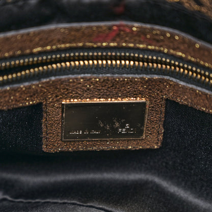 Fendi Micro Zucchino Baguette Black Gold 6 of 12