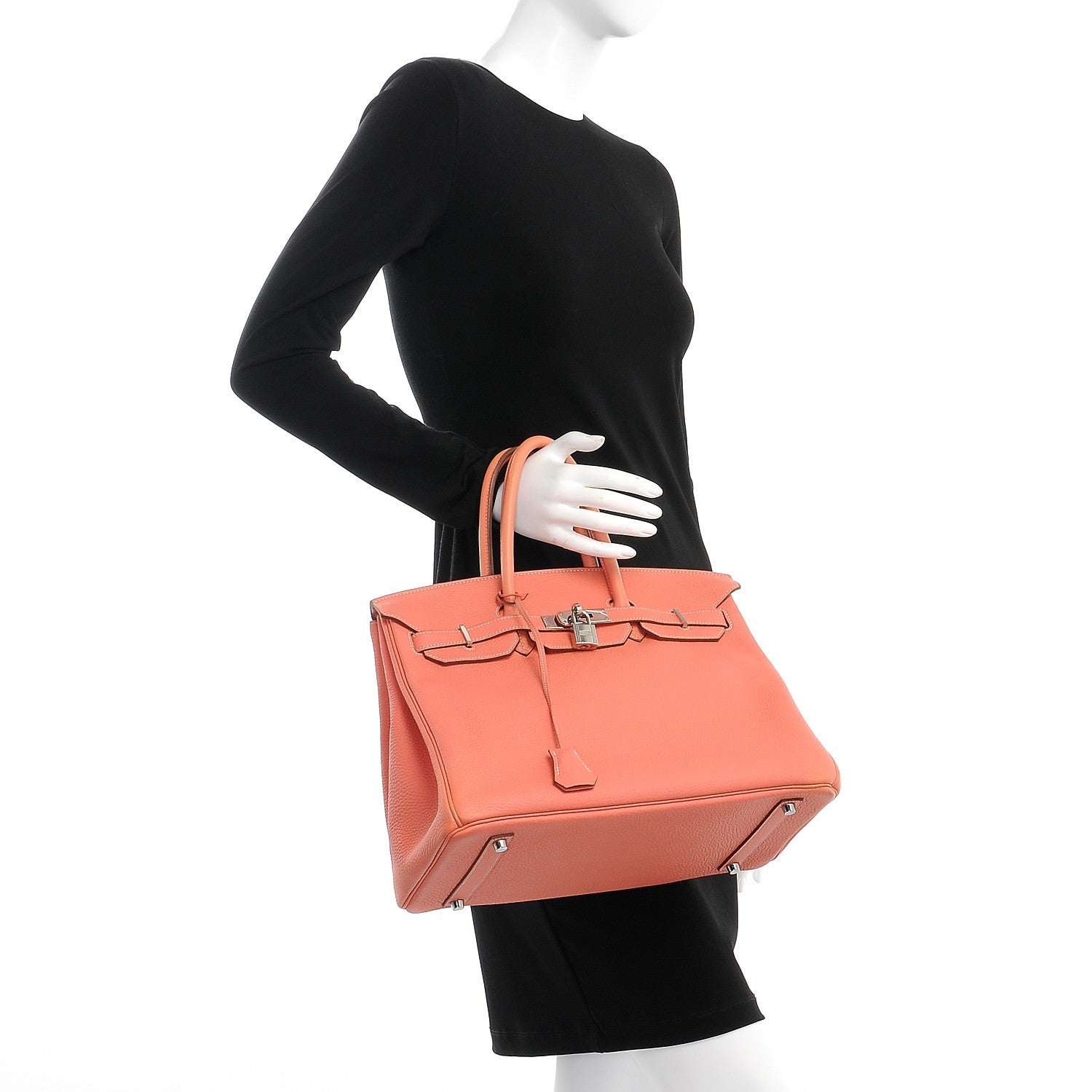 Hermes Taurillon Clemence Birkin 30 Crevette 2 of 33