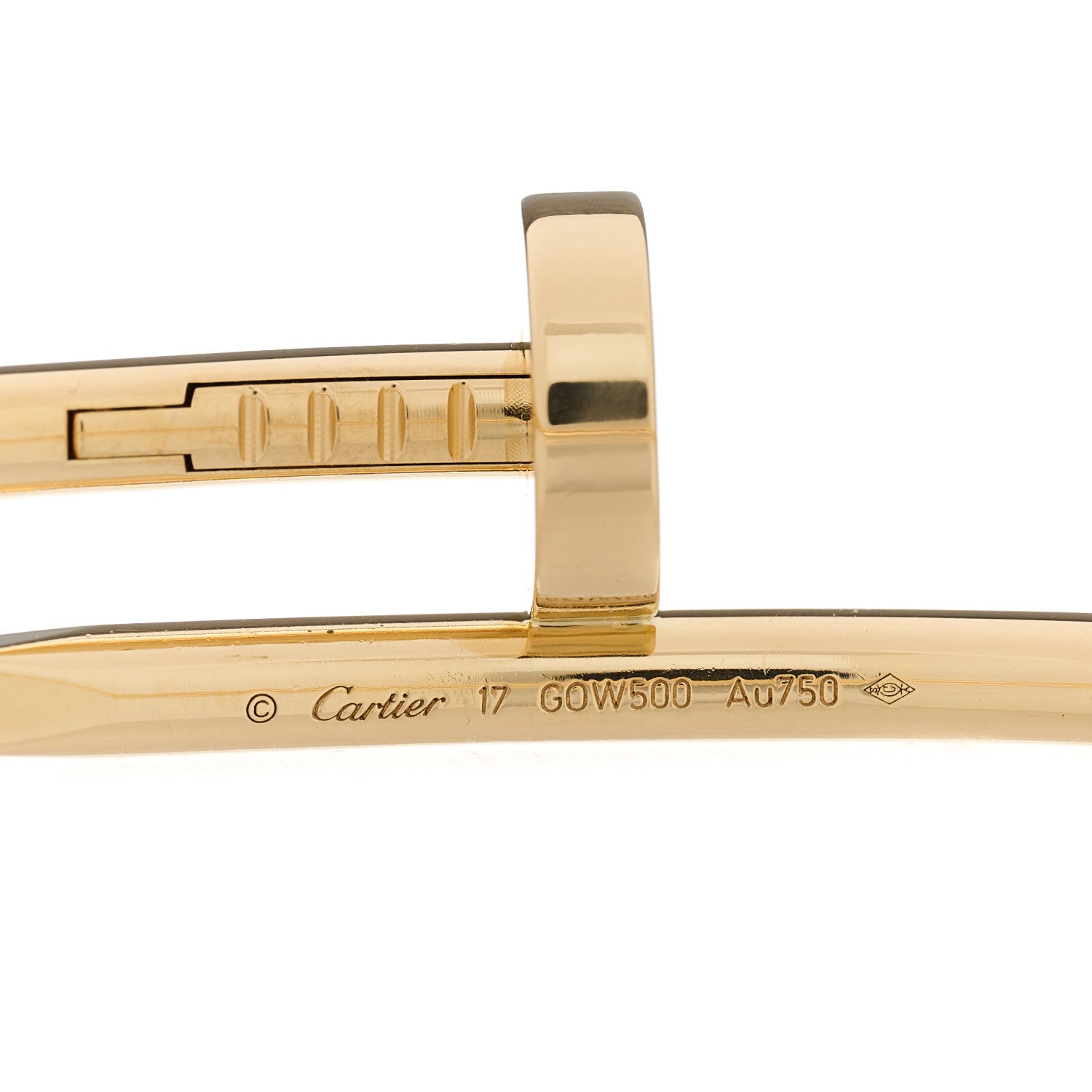 Cartier 18K Yellow Gold Juste Un Clou Bracelet 17 3 of 3