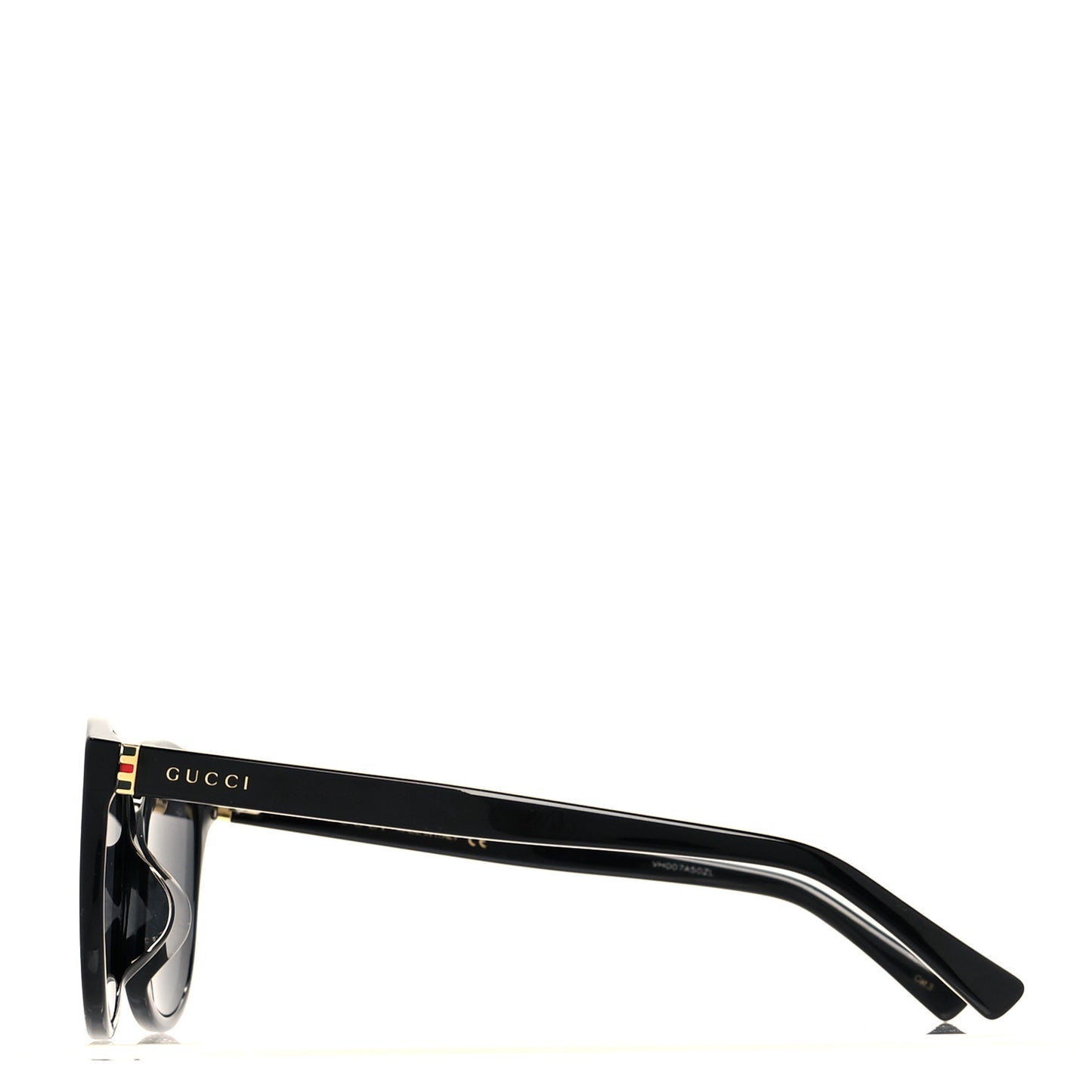 Acetate Round GG0461SA Web Sunglasses Black