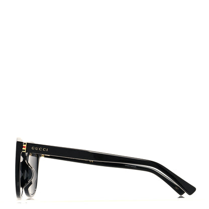 Gucci Acetate Round GG0461SA Web Sunglasses Black 3 of 6