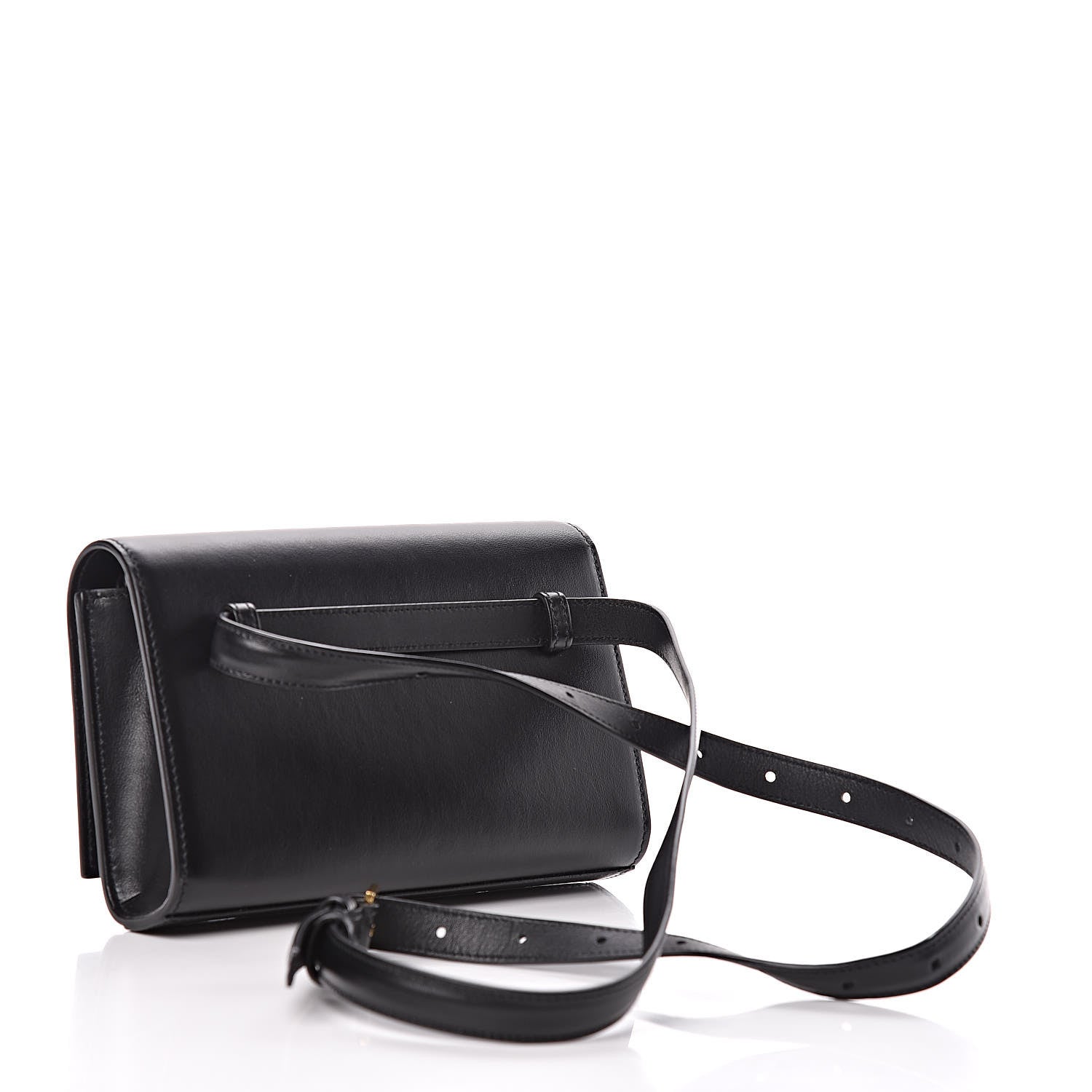 Saint Laurent Smooth Calfskin Monogram Palm Tree Kate Belt Bag Black 3 of 8