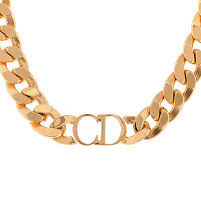 Christian Dior Metal Danseuse Etoile Chain Choker Necklace Gold 4 of 7