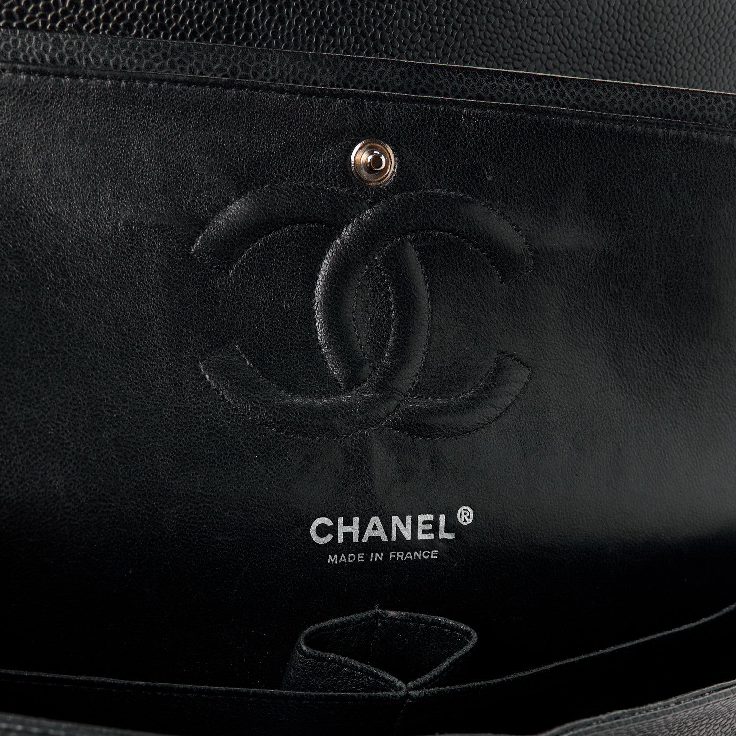 Chanel Caviar Quilted Medium Double Flap Bijoux Chain Black 6 of 14