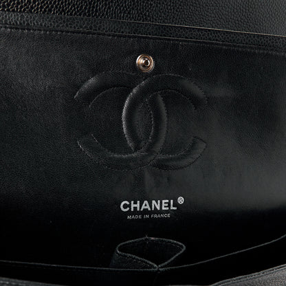 Chanel Caviar Quilted Medium Double Flap Bijoux Chain Black 6 of 14