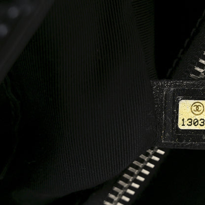 Chanel Patent Quilted Grand Shopping Tote GST Black 7 of 10