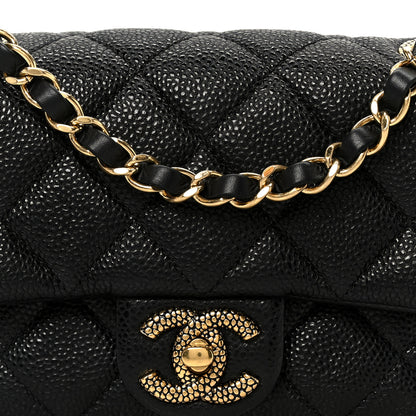Chanel Grained Lambskin Quilted Mini Flap Black 8 of 10