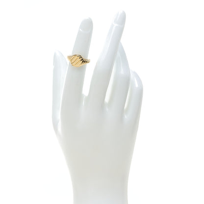 David Yurman 18K Yellow Gold Sculpted Cable Pinky Ring 45 3.5 2 of 4