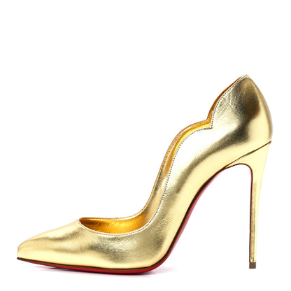 Christian Louboutin Metallic Calfskin Hot Chick 100 Pumps 38 Gold 1 of 8