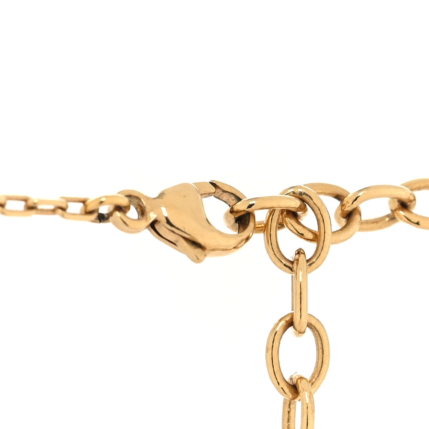 Metal LV and Me Heart Necklace Gold