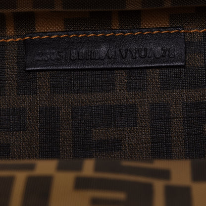 Fendi Mesh Glazed Fabric FF 1974 Tote Tobacco 7 of 10