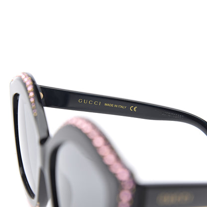 Gucci Crystal Cat Eye GG0118S Sunglasses Black 6 of 8