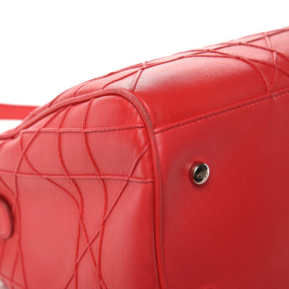 Christian Dior Lambskin Cannage Granville Polochon Coral 15 of 16