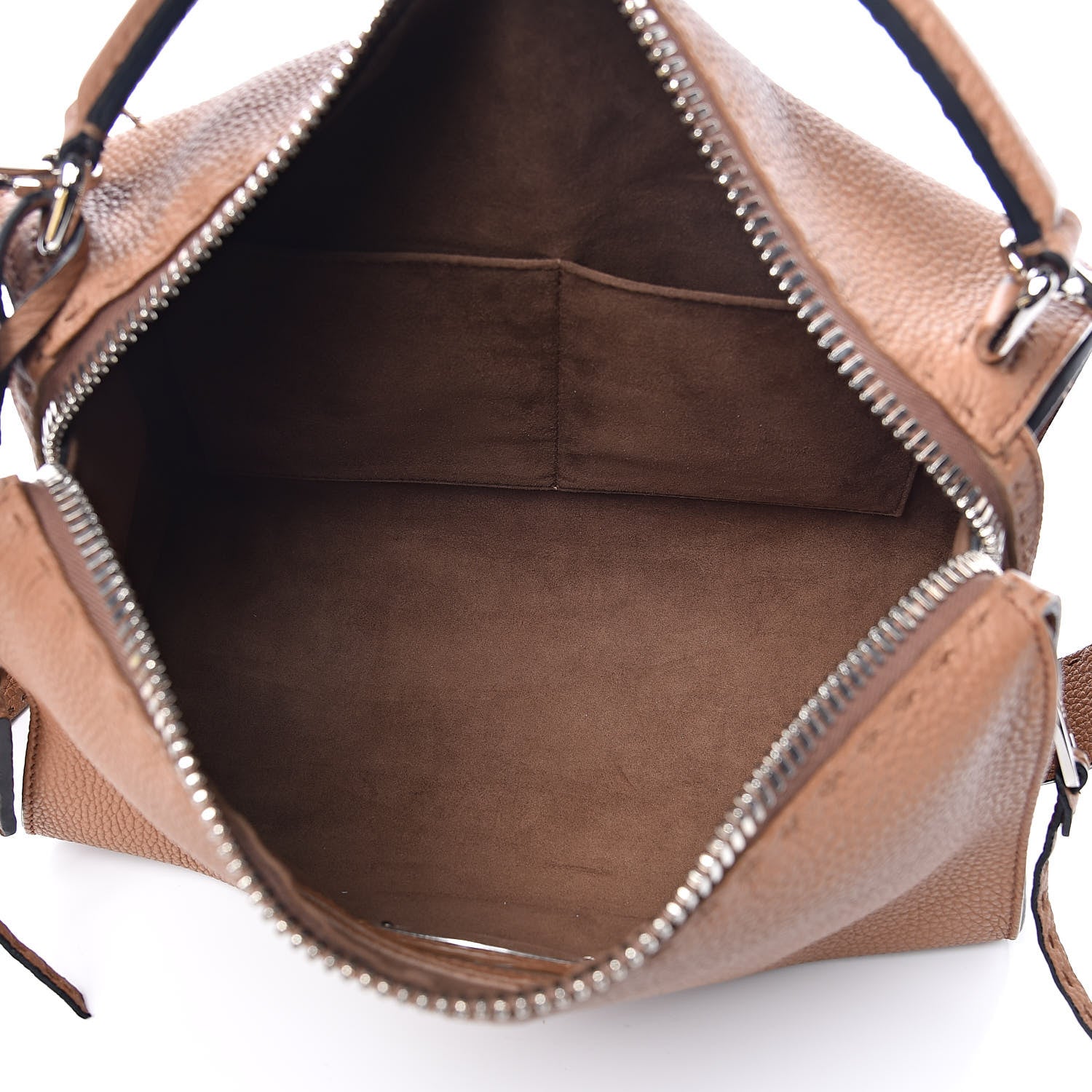 Fendi Cuoio Romano Selleria Lei Boston Tote Mou 5 of 10