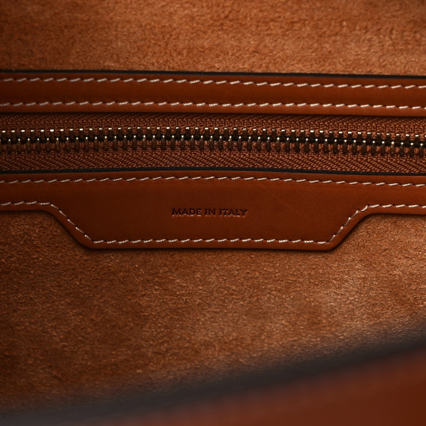 Natural Calfskin Micro Luggage Tan