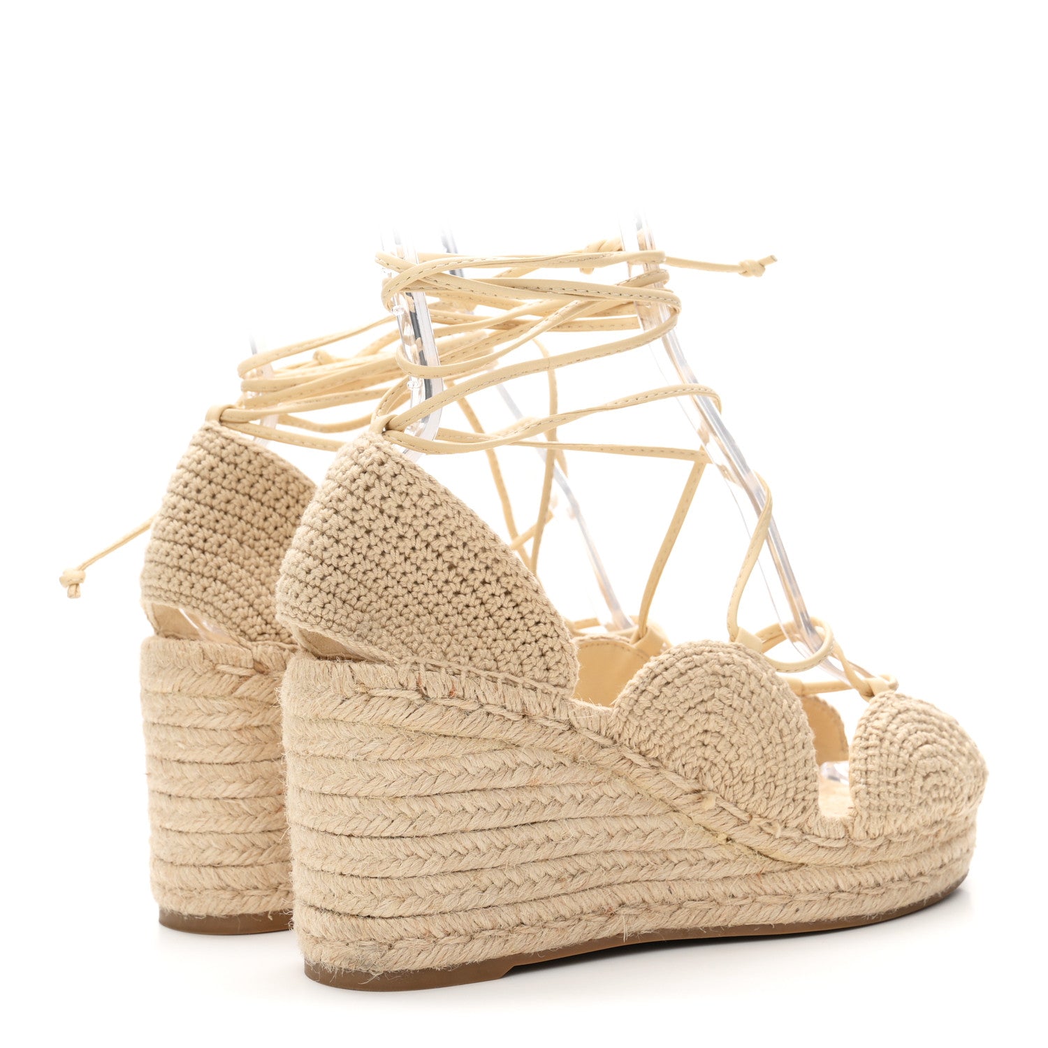 Loewe Raffia Paula's Ibiza Strappy Solar Espadrille Sandals 38 Natural 5 of 9
